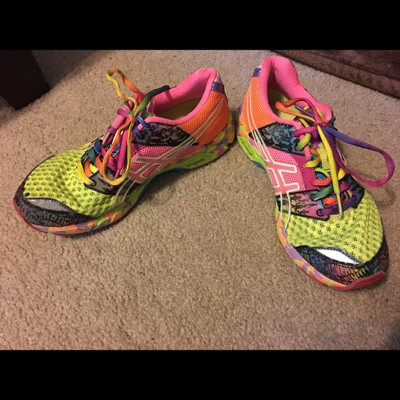 asics multicolor shoes